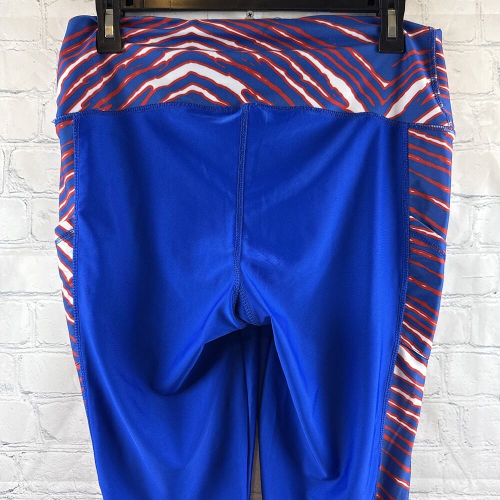 Buffalo Bills Zubaz Womans Leggings Size XL Royal Red & White - Picture 7 of 11